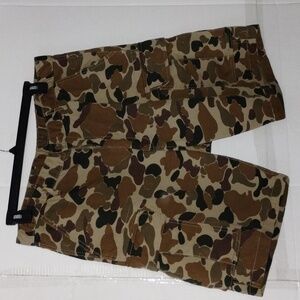 Levi's camo cargo shorts brown green size 36 men utility outdoors active casual